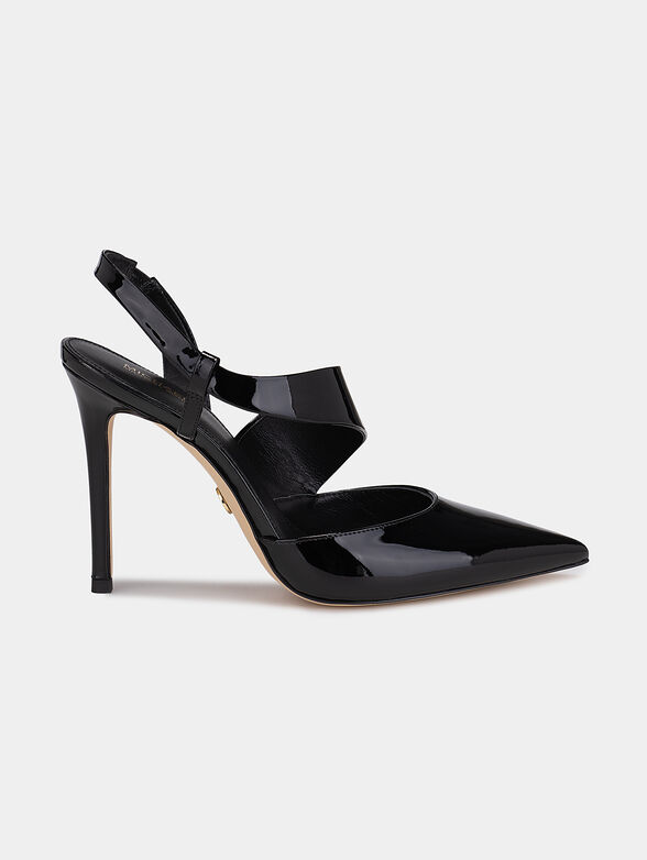 Black leather sandals - 1