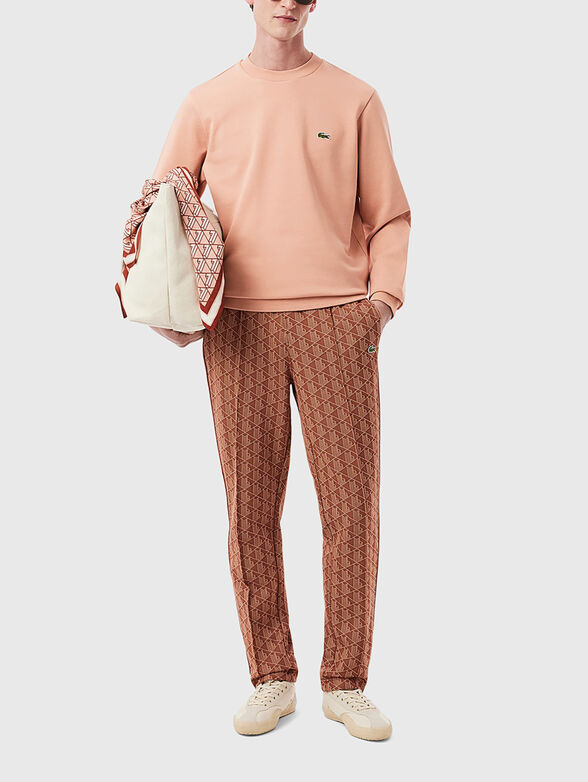 Sweatshirt with oval neckline and logo - 2