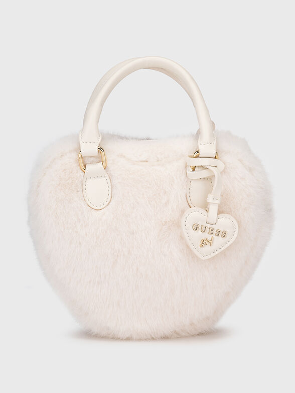 Black crossbody bag in the shape of a heart - 1