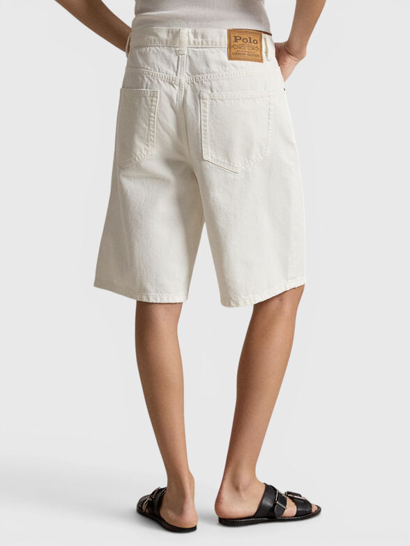 White denim shorts - 2