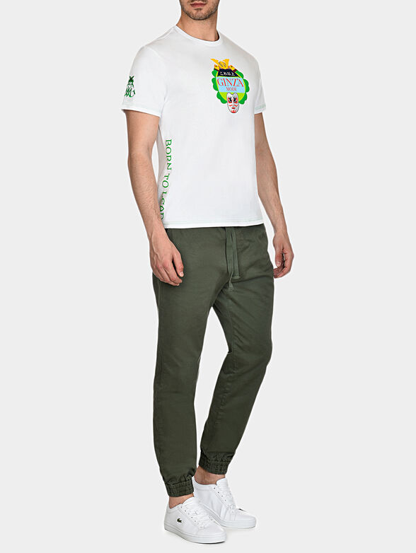 TS010 Cotton t-shirt with multicolor prints - 1
