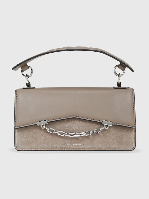 Small crossbody bag in brown colour - 1