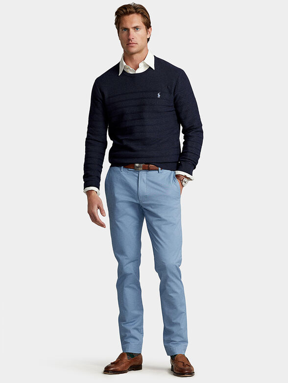 Round neck cotton sweater   - 2