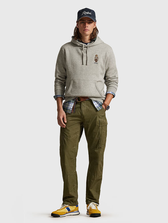 Cotton sweatshirt with Polo Bear embroidery - 2