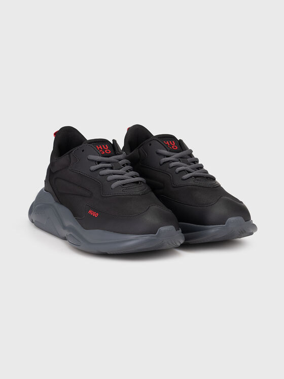 Черни спортни обувки LEON-RUNN-NYPU-N - 2