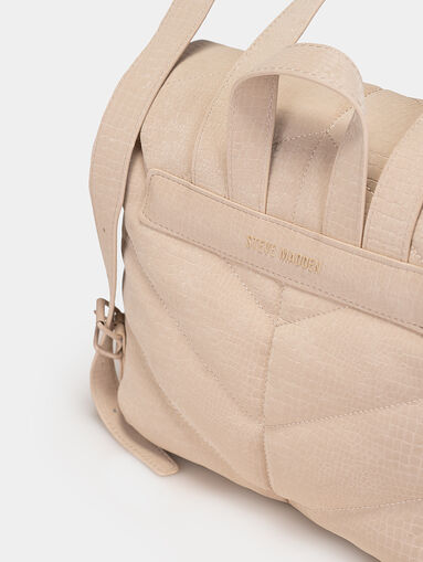 BSANNAH beige backpack with quilted effect - 5
