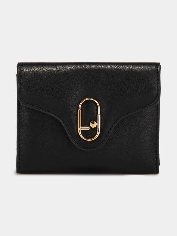 Small purse in black color with logo detail - 1