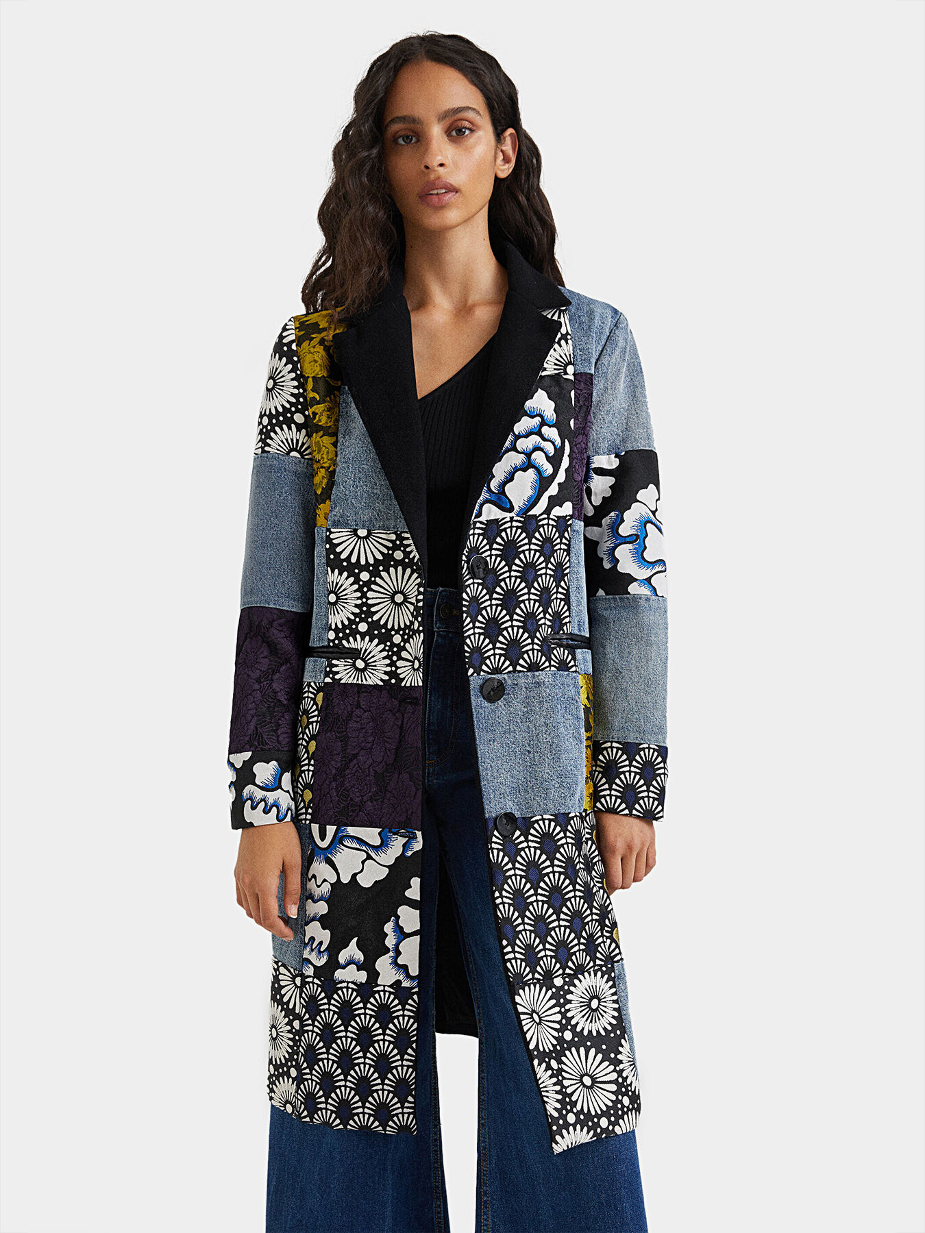 Coat denim patch brand DESIGUAL Globalbrandsstore en