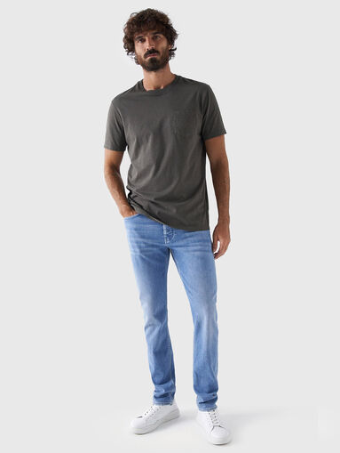 Slim jeans in blue color - 5
