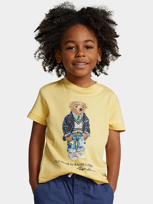 T-shirt in yellow color with Polo Bear accent - 1