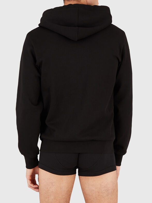 Black sweatshirt with zipper - 1