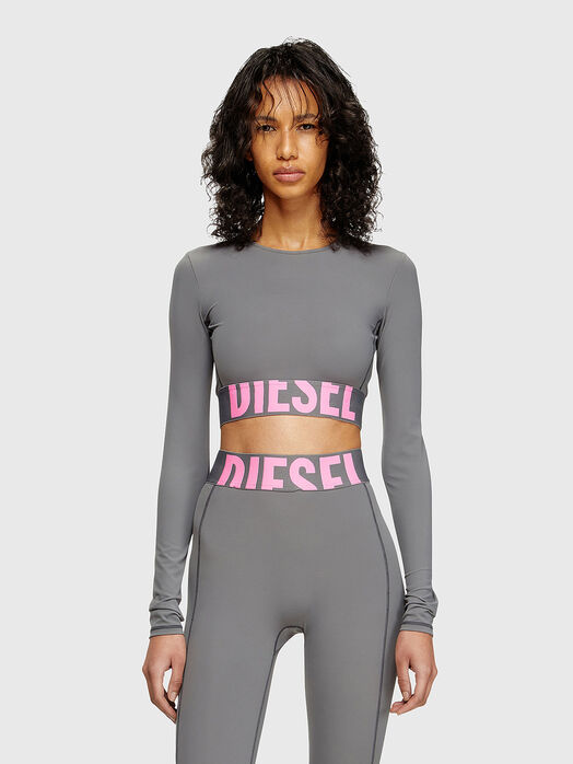MELISSA-D-POP short blouse with logo accent