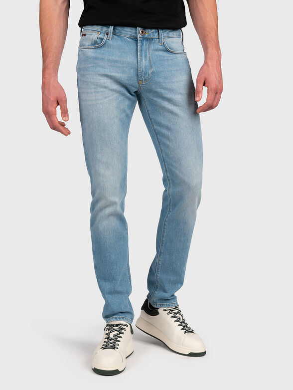 Blue slim jeans - 1