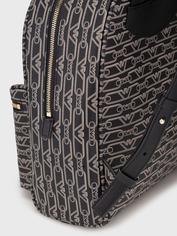 Backpack with monogram logo print - 5