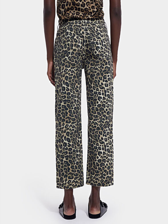 Leopard print jeans - 2