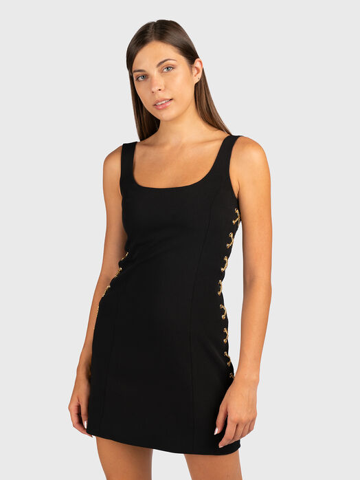 Lace up mini dress
