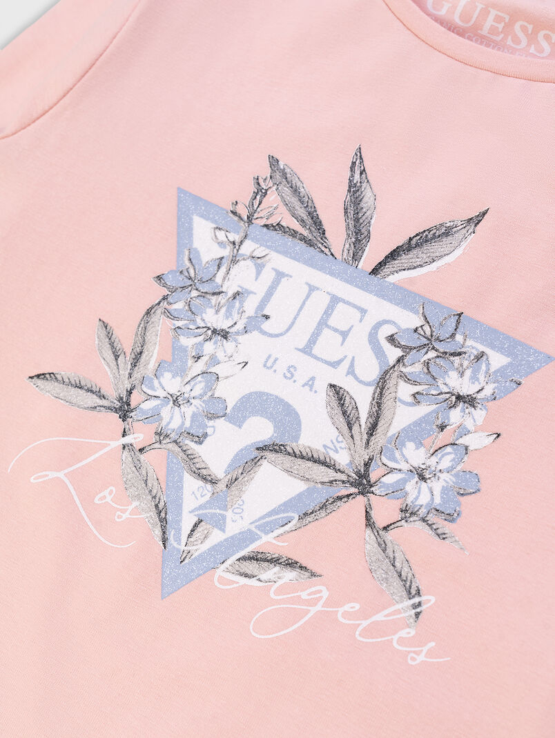 Cotton blouse with print - 3