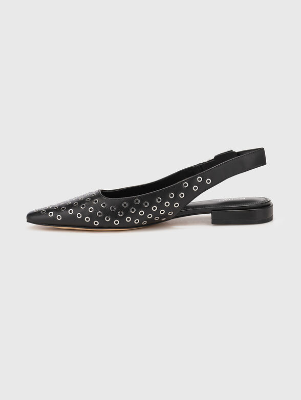 Leather ballet flats - 4