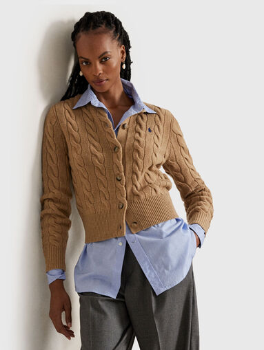 Wool and cashmere cardigan - 5