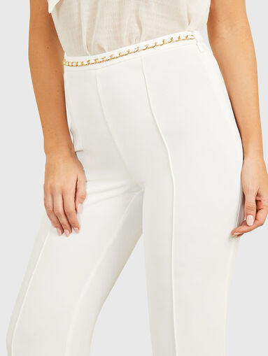 NAUSICA blue trousers with metal accent - 3