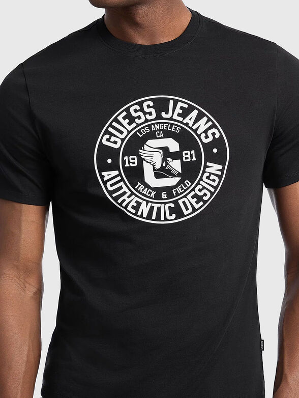 Cotton T-shirt with logo print - 4