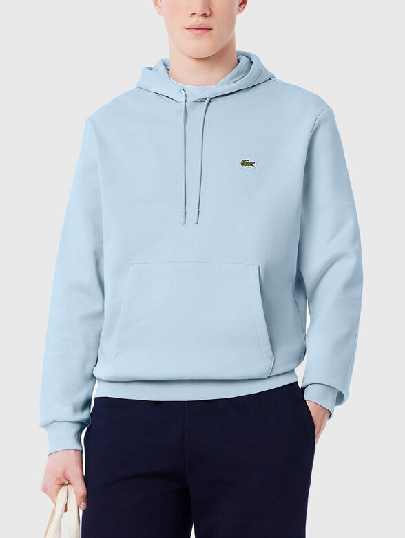 Hooded sweatshirt with logo accent - 1