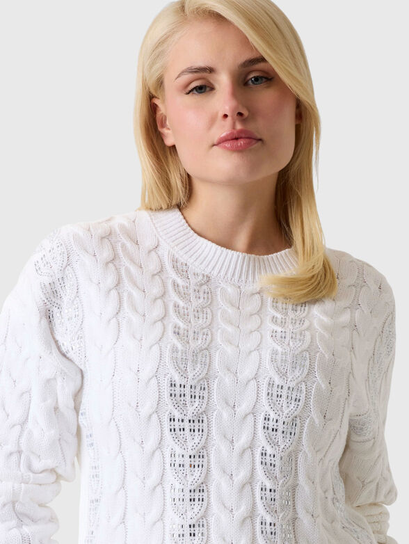 Sweater with crystal appliqu&eacute;s - 4