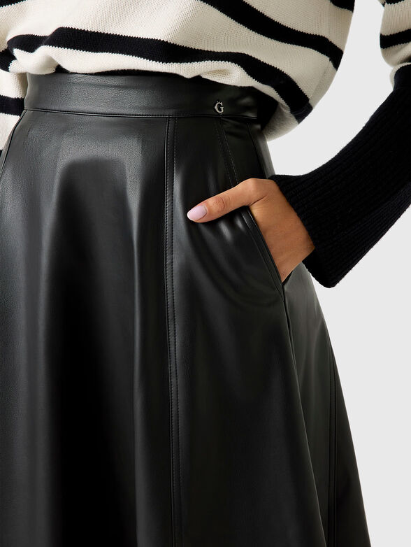 DELORES faux leather maxi skirt - 3