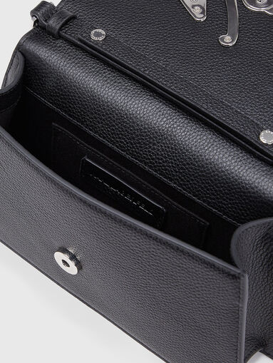 K/SIGNATURE eyelets leather shoulder bag - 5