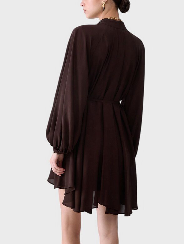 Long-sleeved mini dress - 2