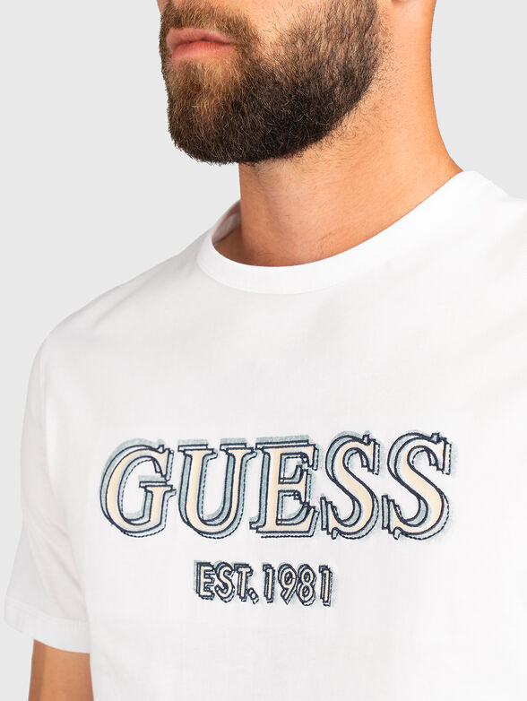 Slim T-shirt with logo embroidery - 4