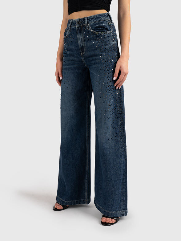 BELLAGIO jeans with rhinestones - 1