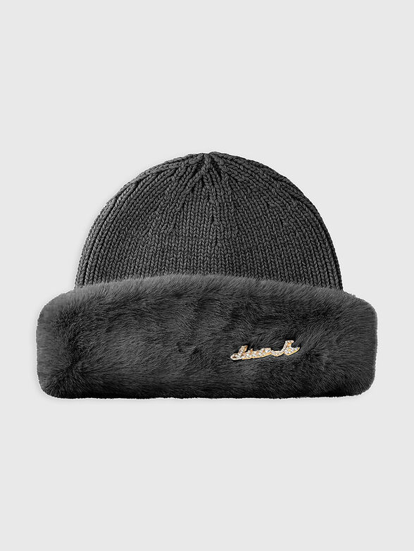 Hat with eco fur - 1