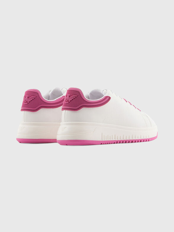 Leather sports shoes with fuxia accents - 3