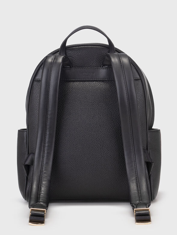 Black leather backpack - 2