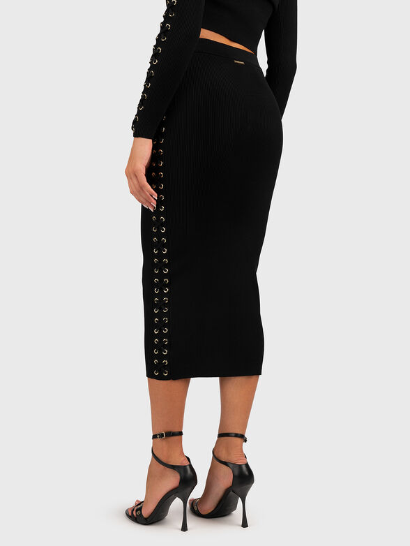 Lace up midi skirt - 2