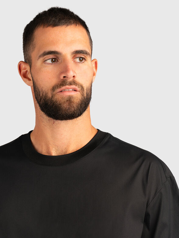 Oversized T-shirt with oval neckline - 4