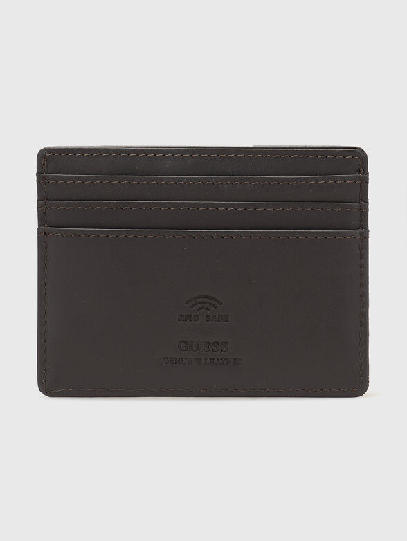 Cardholder with monogram print and logo - 2