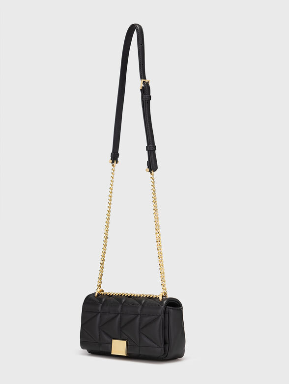 Crossbody bag with golden logo detail - 2