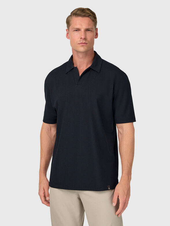 Dark blue polo shirt - 1
