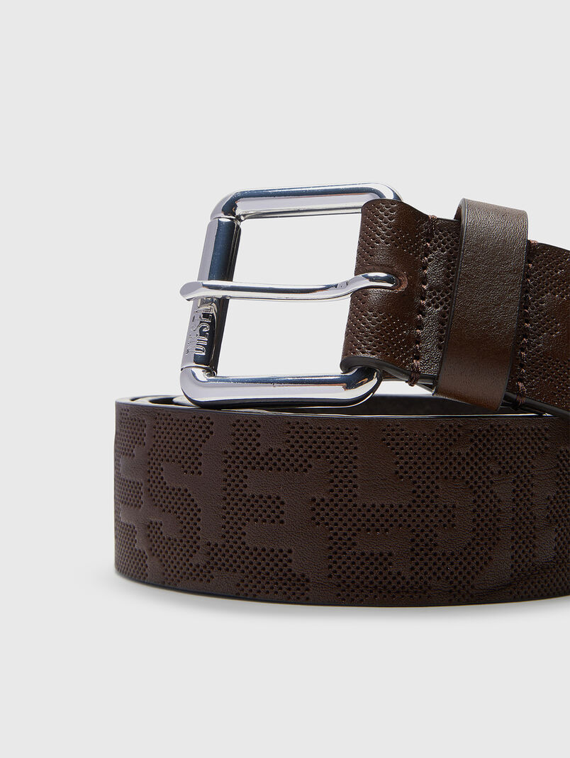 B-MONOGRAM leather belt - 3