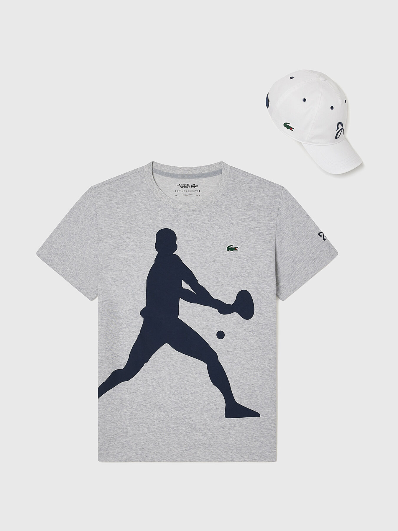 TENNIS X NOVAK DJOKOVIC T shirt and cap set brand LACOSTE Globalbrandsstore en