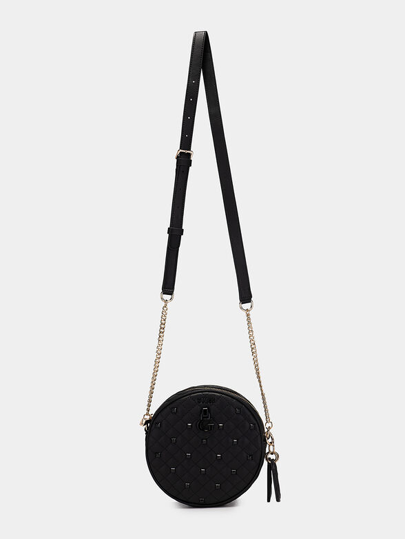 RUE ROSE black round crossbody bag with studs - 2