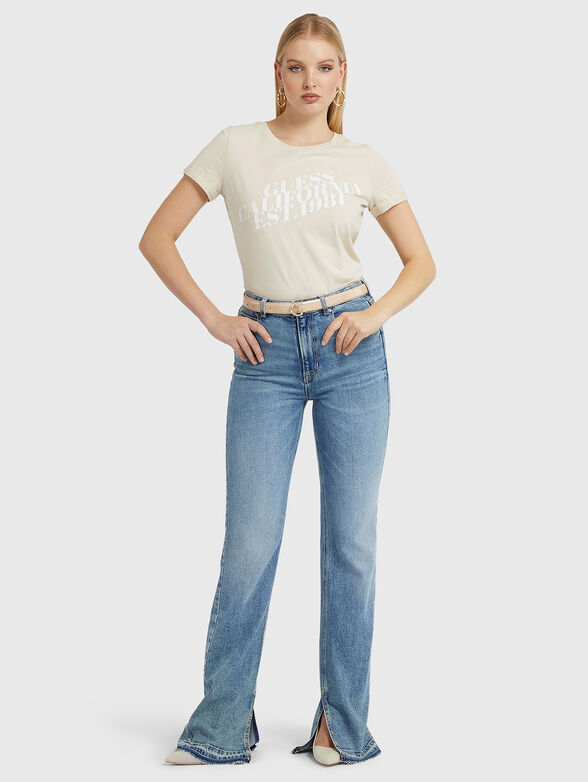 AURELIA cotton T-shirt with logo lettering - 2