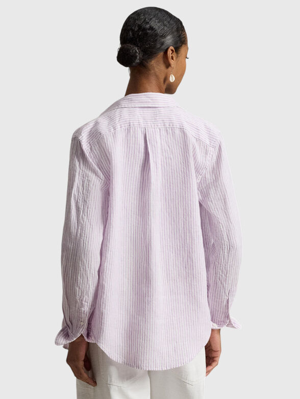 Linen shirt with long sleeves - 3