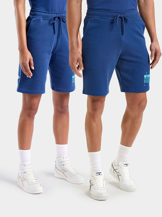 Сини къси спортни панталони MANIFESTO - 1