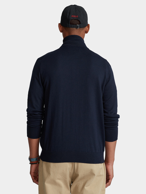 Cotton blue cardigan - 2
