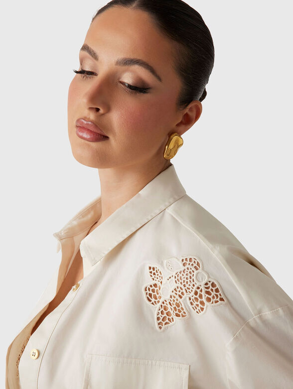 BROOKE shirt with accent embroidery - 4