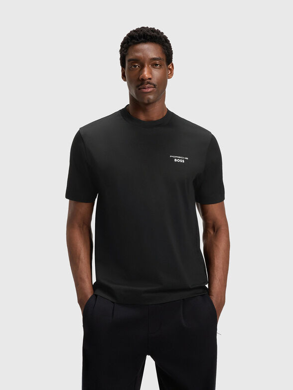 PORSCHE X BOSS cotton T-shirt with accent back - 1