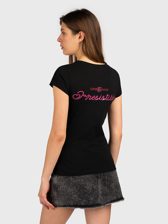 TSL078 T-shirt with contrasting print - 2